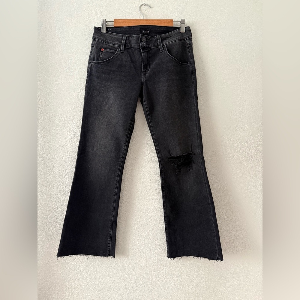 Hudson Jeans Hudson Crop Collin Flare Mid-rise Size 29 Charcoal - Picture 3 of 14
